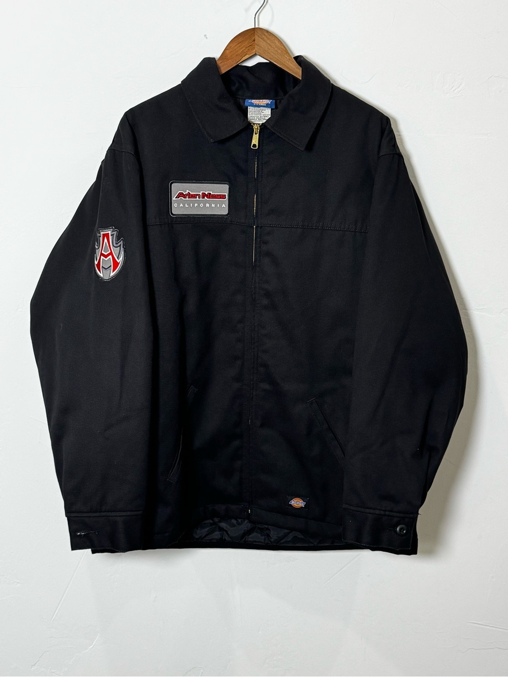 Arlen Ness Motorcycle Custom Dickies Black Insulated Jacket Mens Size XL